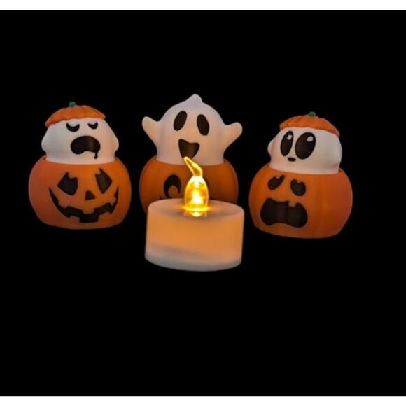 3D Printed Halloween Ghost Pumpkin Fidget Clicker Sensory Toy Stress Relief - Picture 2 of 5
